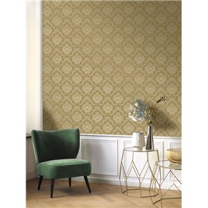 Damask wallpaper white classic elegant - Casadeco Elixir 201990190 2