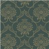 Papel pintado damasco verde clásico - Casadeco Elixir 202017900