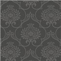 Damask wallpaper black classic - Casadeco Elixir 202019907