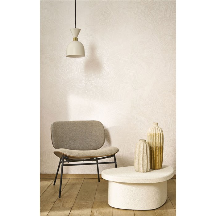 Abstract wavy wallpaper beige modern minimalist - Casadeco Elixir 202021523