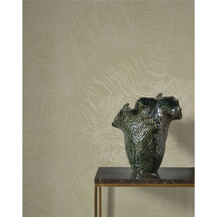 Tapete abstrakt Moiré Effekt grün modern - Casadeco Elixir 202027154