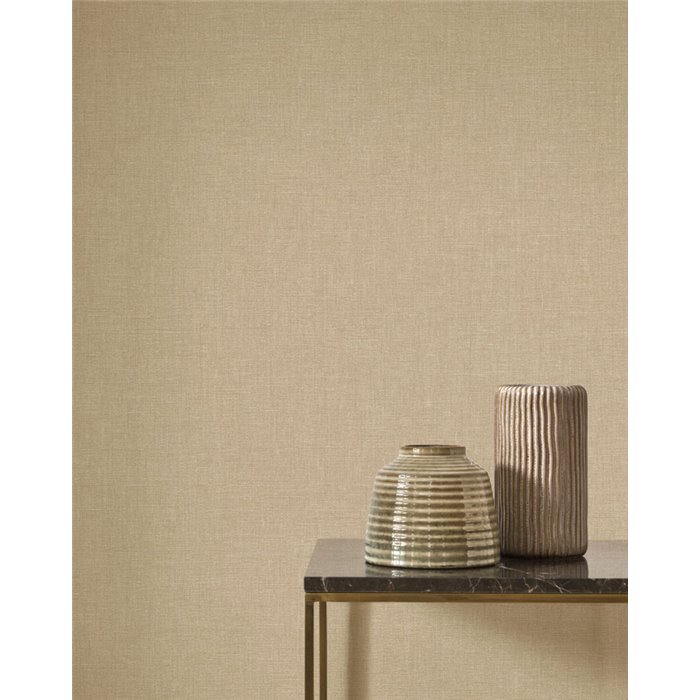Papier peint uni effet textile beige - Casadeco Rituel 201171414