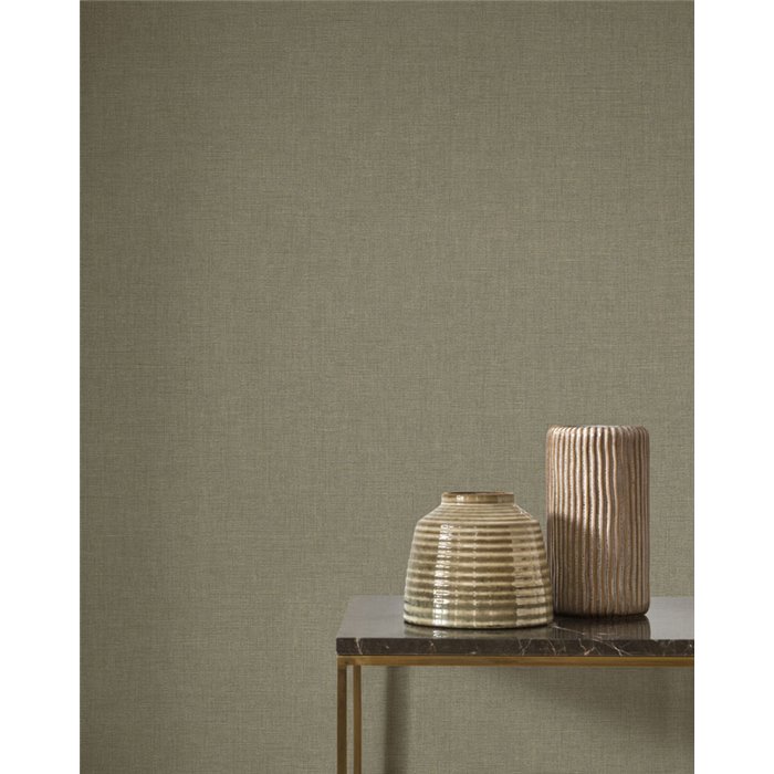 Wallpaper plain textile effect grey - Casadeco Rituel 201179338