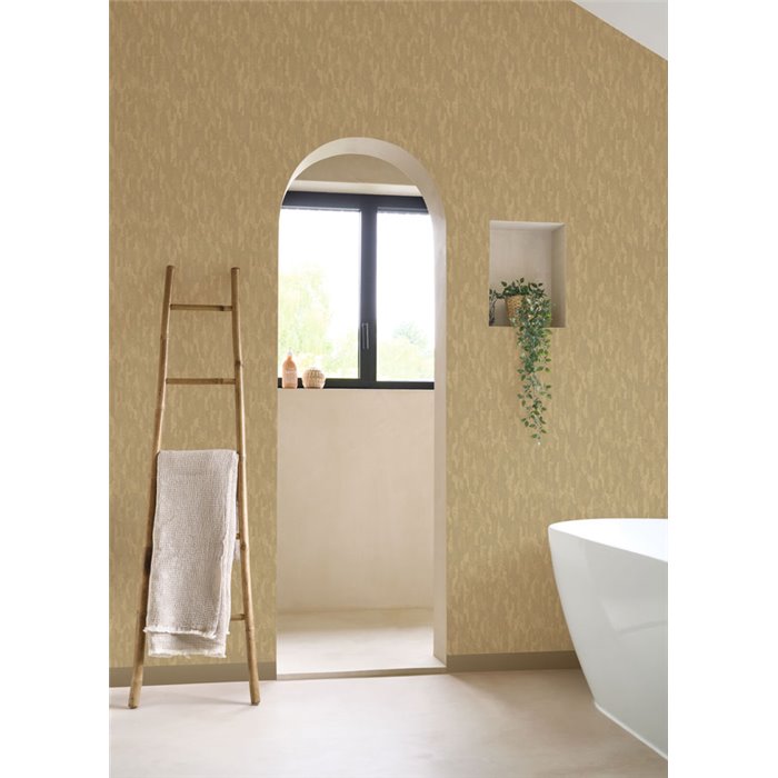 Tapete pflanzliche Faserstruktur Beige - Casadeco Rituel 201971433