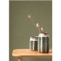 Wallpaper modern textured khaki green - Casadeco Rituel 201977777