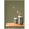 Wallpaper modern textured khaki green - Casadeco Rituel 201977777