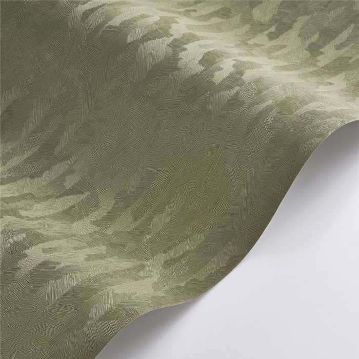 Papel pintado moderno con textura verde caqui - Casadeco Rituel 201977777