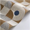 Wallpaper geometric circles brown tones - Casadeco Rituel 201926309