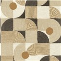 Tapete geometrische Kreise Beige und Schwarz - Casadeco Rituel 201929341