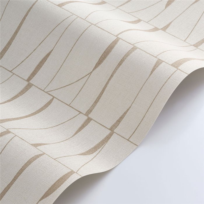 Wallpaper geometric light beige abstract - Casadeco Rituel 201932248