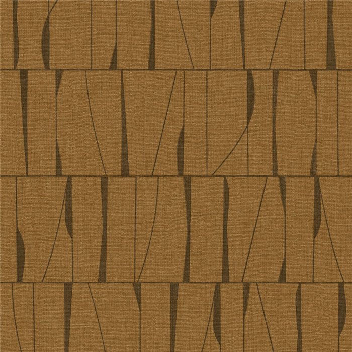 Wallpaper ethnic textile effect brown - Casadeco Rituel 201932733
