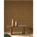 Wallpaper ethnic textile effect brown - Casadeco Rituel 201932733