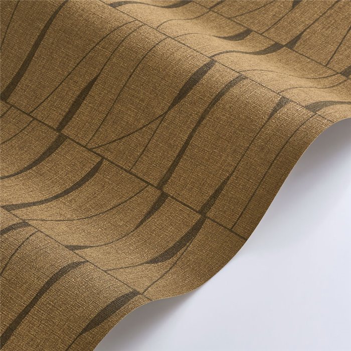 Papier peint ethnique effet textile marron - Casadeco Rituel 201932733