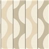 Wallpaper curved stripes beige Scandinavian style - Casadeco Rituel 201942059