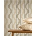 Tapete geschwungene Streifen Beige skandinavisch - Casadeco Rituel 201942059