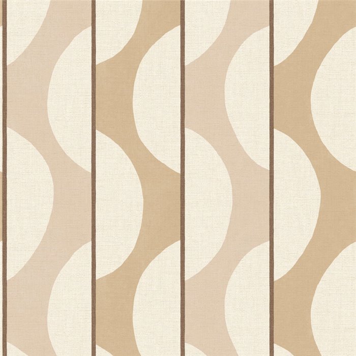 Wallpaper curved stripes nude pink Scandinavian - Casadeco Rituel 201944180
