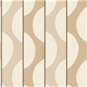 Wallpaper curved stripes nude pink Scandinavian - Casadeco Rituel 201944180