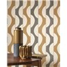 Wallpaper retro brown and black stripes - Casadeco Rituel 201949298