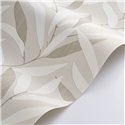 Papier peint japandi feuilles japonaises blanc - Casadeco Rituel 201950710