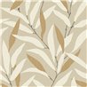 Wallpaper japandi bamboo leaves beige - Casadeco Rituel 201951357