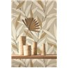 Wallpaper japandi bamboo leaves beige - Casadeco Rituel 201951357