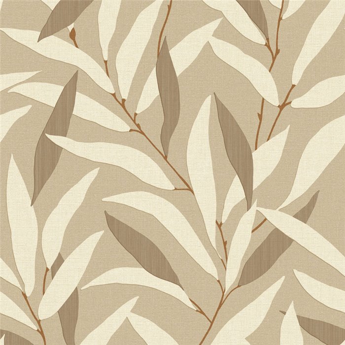 Papier peint tons neutres feuilles de bambou japonaises - Casadeco Rituel 201951729