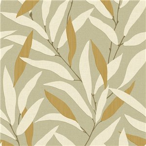 Papier peint géométrique cercles beige et noir - Casadeco Rituel 201929341