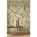 Wallpaper bamboo leaves green Japanese style - Casadeco Rituel 201957400