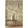 Wallpaper bamboo leaves green Japanese style - Casadeco Rituel 201957400