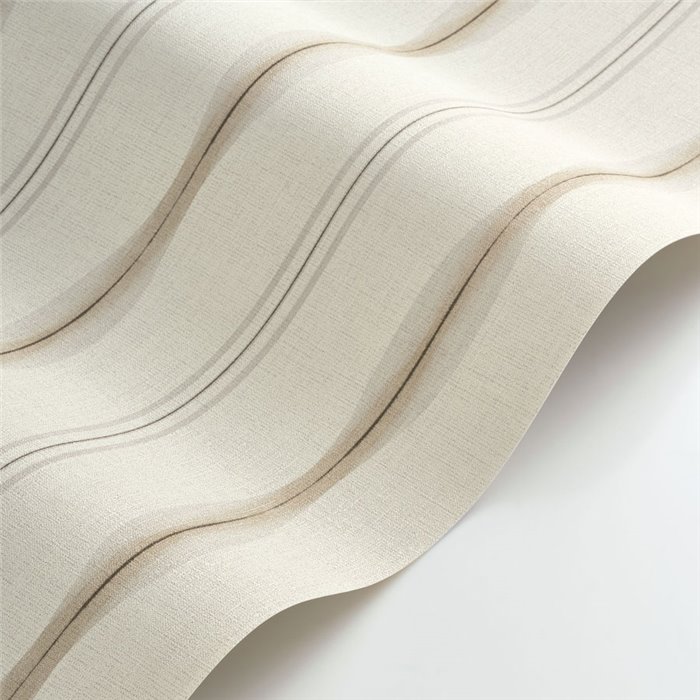 Papier peint rayures tons neutres effet textile - Casadeco Rituel 201960131