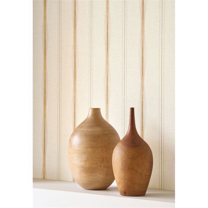 Papier peint rayures beige effet textile - Casadeco Rituel 201961111