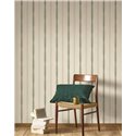 Wallpaper striped green textile effect - Casadeco Rituel 201967297
