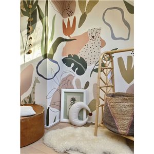 Wallpaper children's forest animals teal - Cristiana Masi MiniMe 17103 2