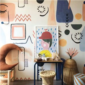 Papier Peint enfant ciel avec des nuages fond gris - As Creation Little Love 381251