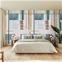 Wandbild geometrische künstlerische Streifen - Roomblush RB287