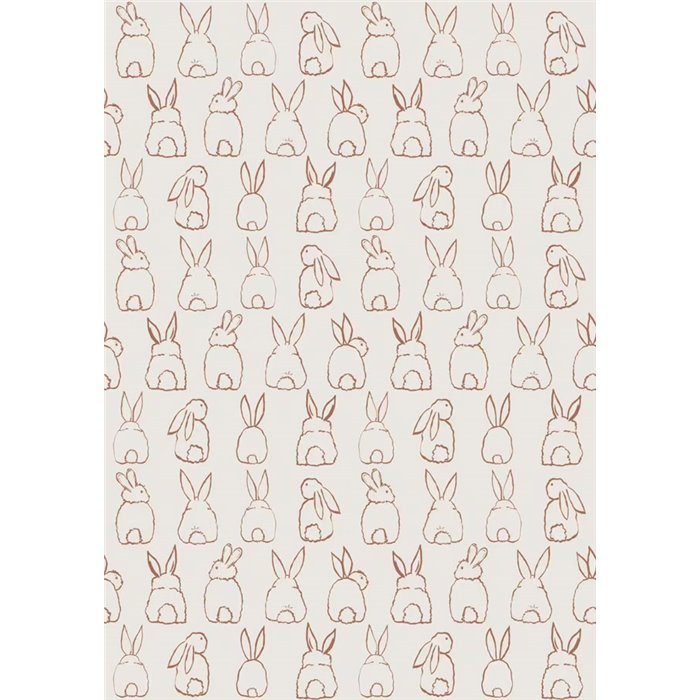 Wandbild Kinder beige Häschen - Roomblush RB305