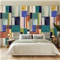 Wall mural geometric color blocks - Roomblush RB474
