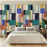 Wall mural geometric color blocks - Roomblush RB474