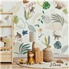 Mural pared infantil monos selva tropical - Roomblush RB404