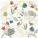 Mural pared infantil monos selva tropical - Roomblush RB404