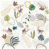 Wall mural kids monkeys tropical jungle - Roomblush RB404