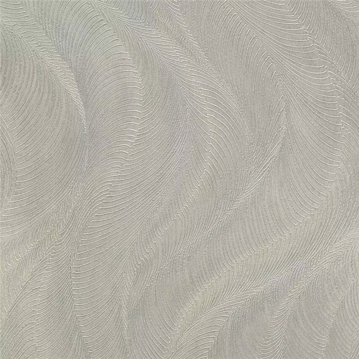 Papel pintado moderno patrón de ondas con relieve gris plata - Rasch Incanto 659634