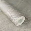 Moderne Tapete mit Wellenmuster Relief Silbergrau - Rasch Incanto 659634