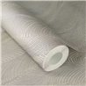 Papier peint motif de vagues moderne relief gris argent - Rasch Incanto 659634