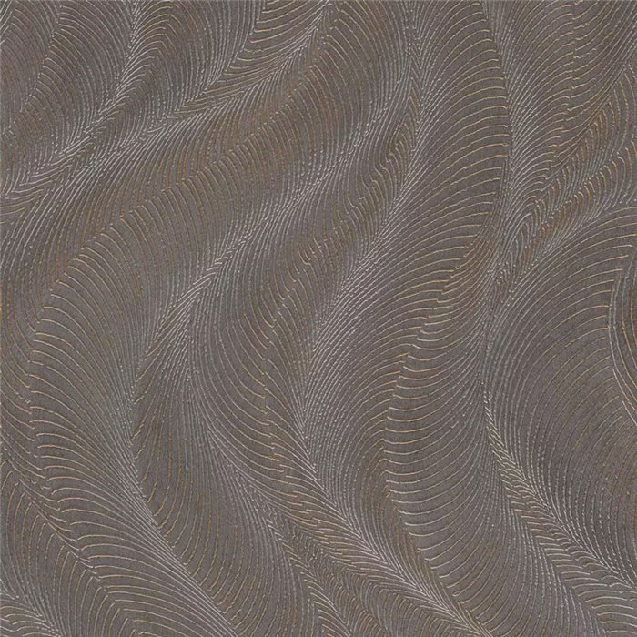 Papier peint vagues entrelacées marron métallisé - Rasch Incanto 659658