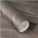 Papel pintado ondas entrelazadas marrón metalizado - Rasch Incanto 659658