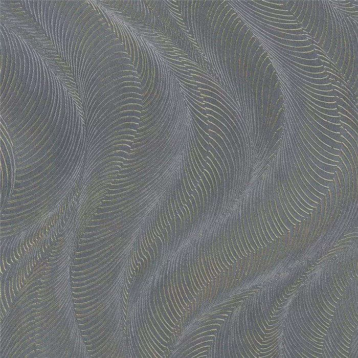 Papier peint motif de vagues moderne gris - Rasch Incanto 659665