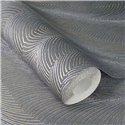 Papel pintado moderno patrón de ondas gris - Rasch Incanto 659665