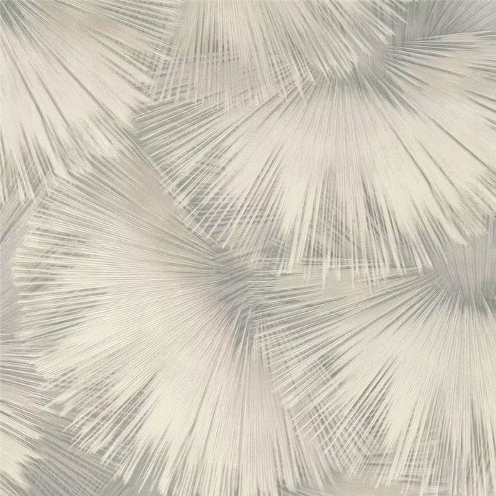 Modern grey fan-shaped leaves wallpaper - Rasch Incanto 659757
