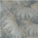 Moderne Tapete mit Palmenblättern Graugrün - Rasch Incanto 659764